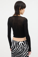 Saint Laurent Knit Mesh Top