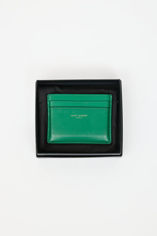 Saint Laurent Leather Card Holder