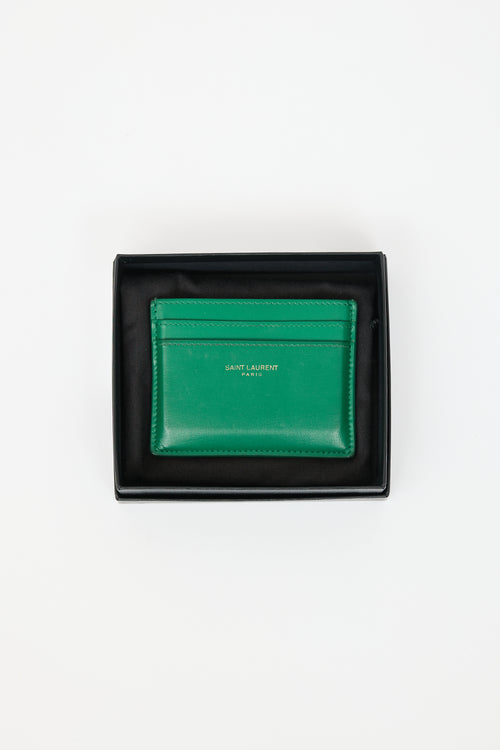 Saint Laurent Leather Card Holder