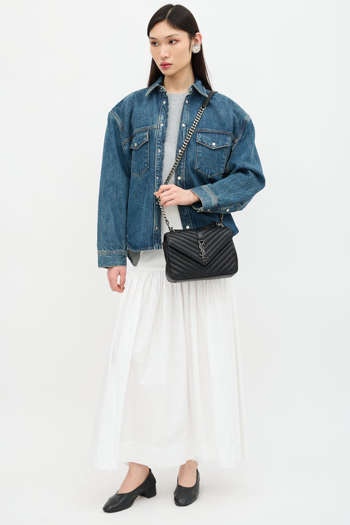 Saint Laurent Leather College Bag