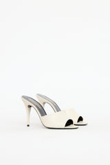 Saint Laurent Leather Heeled La 16 Mule