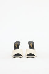 Saint Laurent Leather Heeled La 16 Mule
