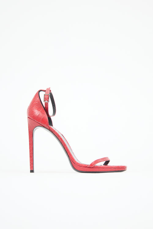 Saint Laurent Leather Jane Heel