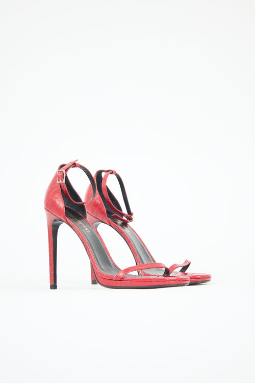 Saint Laurent Leather Jane Heel