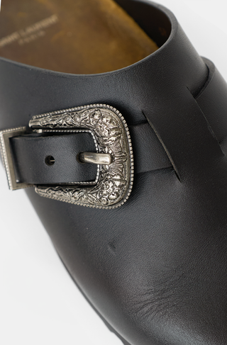 Saint Laurent Leather Jimmy Clog Mule