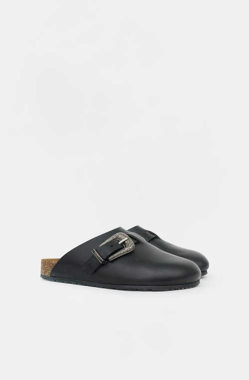 Saint Laurent Leather Jimmy Clog Mule