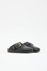 Saint Laurent Leather Jimmy Clog Mule