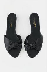 Saint Laurent Leather Knotted Bianca Sandal