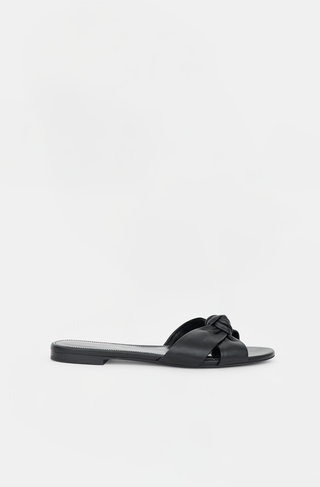 Saint Laurent Leather Knotted Bianca Sandal