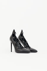 Saint Laurent Leather Thorn Lace Up Pump