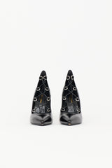 Saint Laurent Leather Thorn Lace Up Pump
