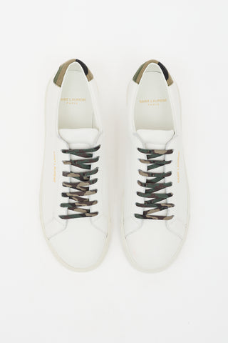 Saint Laurent Leather Low Top Sneaker