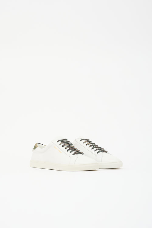 Saint Laurent Leather Low Top Sneaker