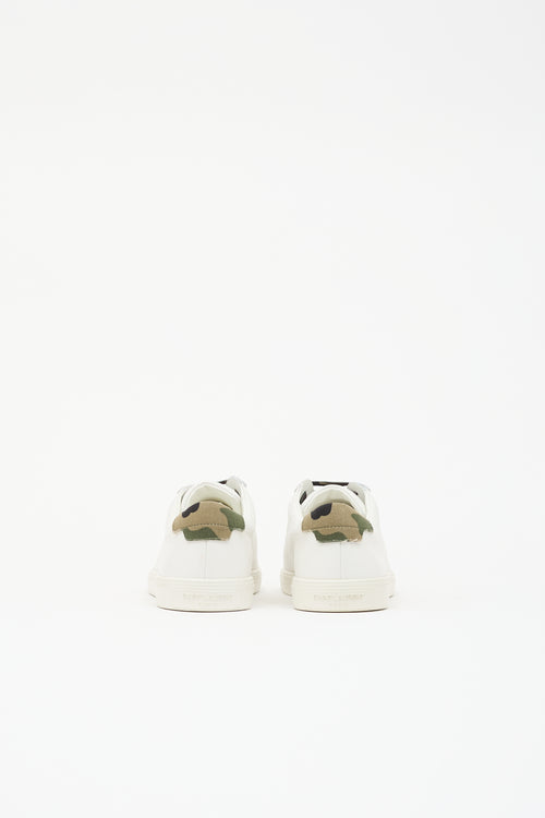 Saint Laurent Leather Low Top Sneaker