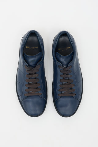 Saint Laurent Leather Low Top Sneaker