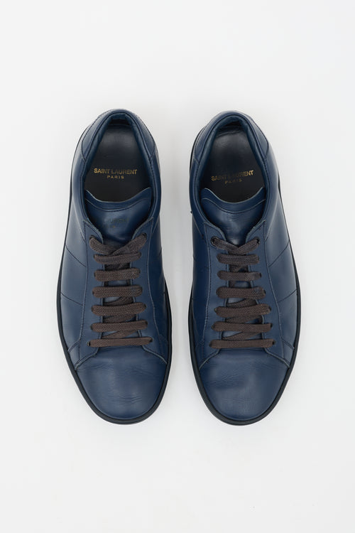 Saint Laurent Leather Low Top Sneaker