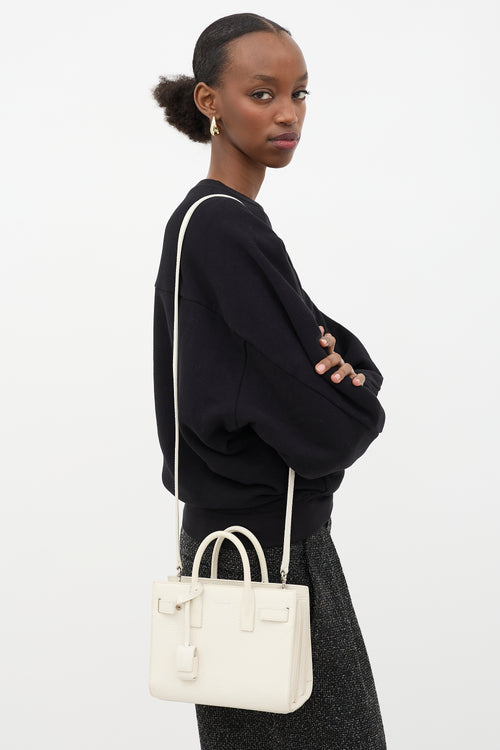 Saint Laurent Leather Nano Sac Du Jour Bag