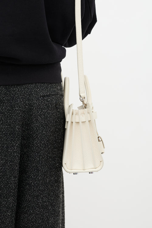 Saint Laurent Leather Nano Sac Du Jour Bag