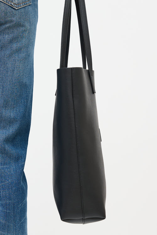 Saint Laurent Leather North South Shopping Tote