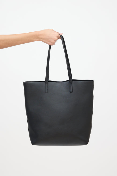 Saint Laurent Leather North South Shopping Tote