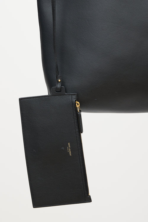 Saint Laurent Leather North South Shopping Tote