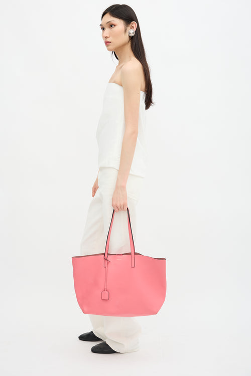 Leather Shopping Tote Bag