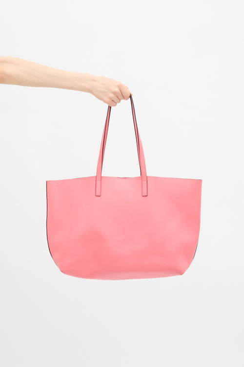 Leather Shopping Tote Bag