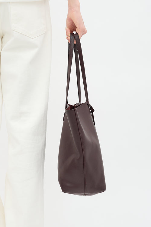 Leather Shopping Tote Bag