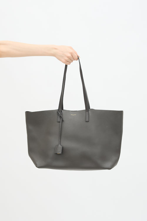 Leather Shopping Tote Bag