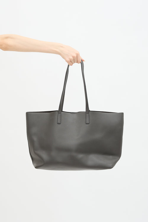 Leather Shopping Tote Bag