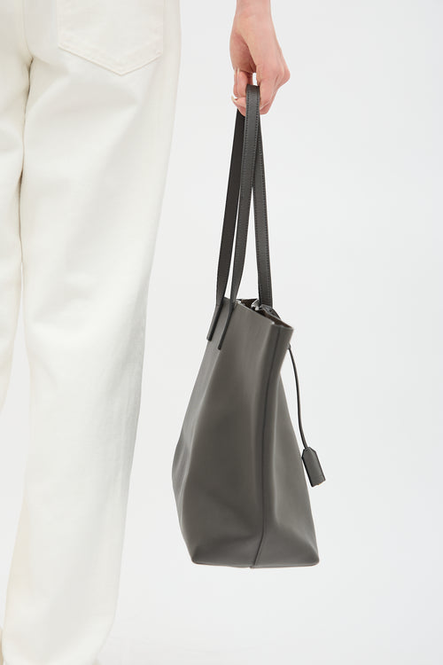 Leather Shopping Tote Bag