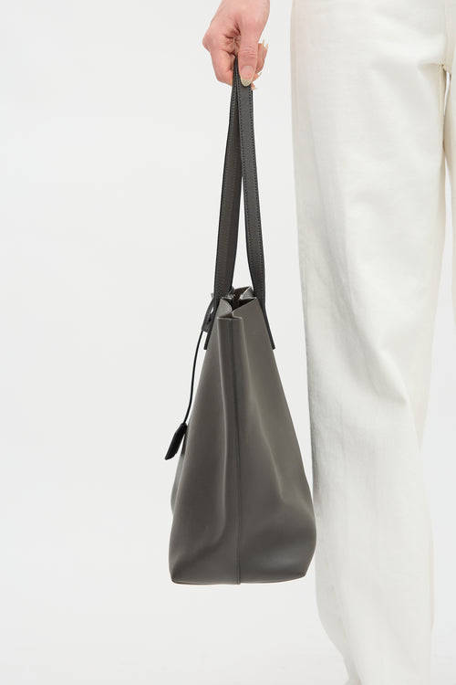 Leather Shopping Tote Bag