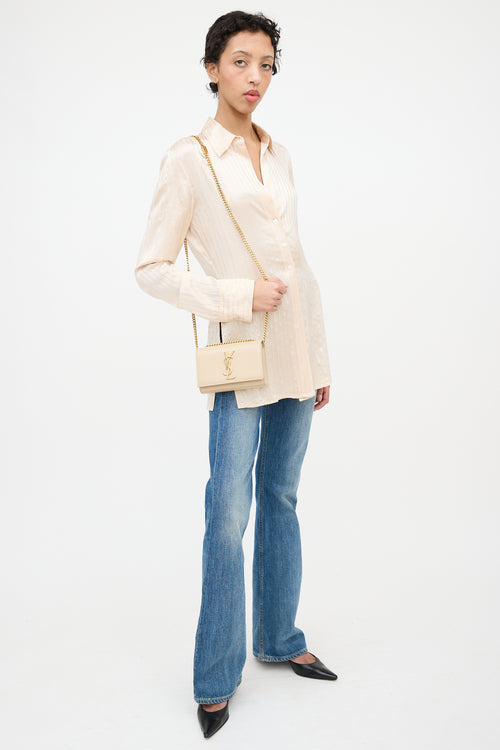 Saint Laurent Leather Small Kate Chain Bag