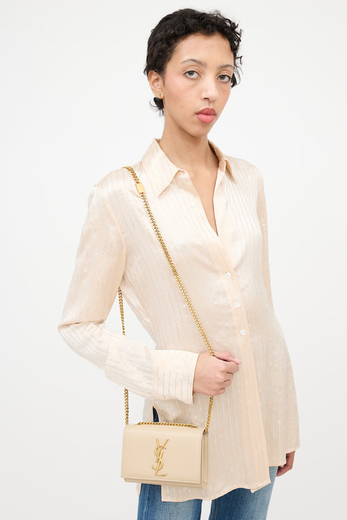 Saint Laurent Leather Small Kate Chain Bag