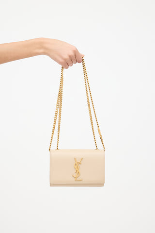 Saint Laurent Leather Small Kate Chain Bag
