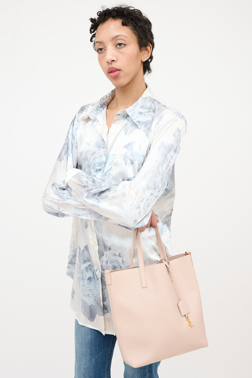 Saint Laurent Leather Toy Shopping Tote