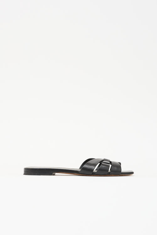 Saint Laurent Leather Tribute Sandal