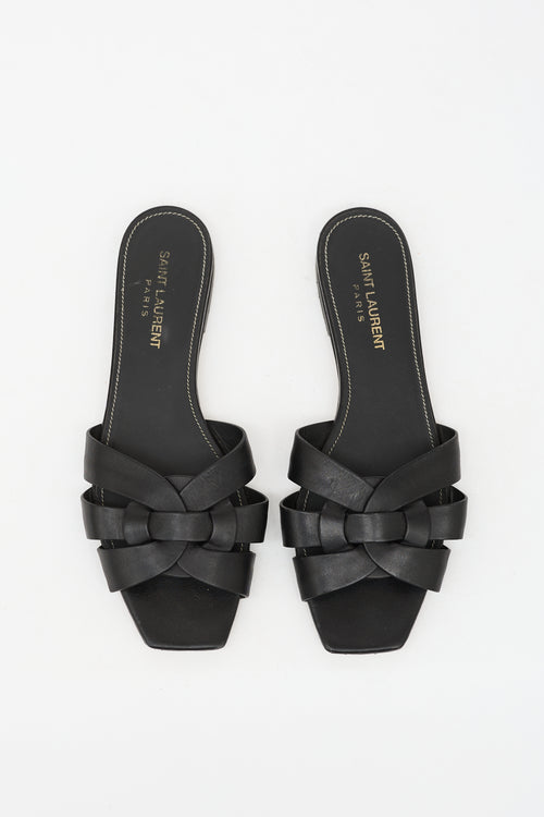 Saint Laurent Leather Tribute Sandal