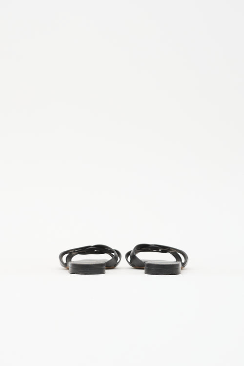 Saint Laurent Leather Tribute Sandal