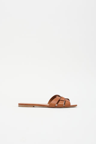 Saint Laurent Leather Tribute Sandal