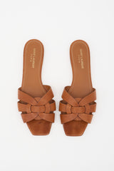 Saint Laurent Leather Tribute Sandal