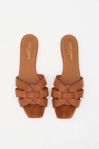 Saint Laurent Leather Tribute Sandal