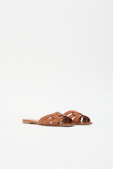 Saint Laurent Leather Tribute Sandal