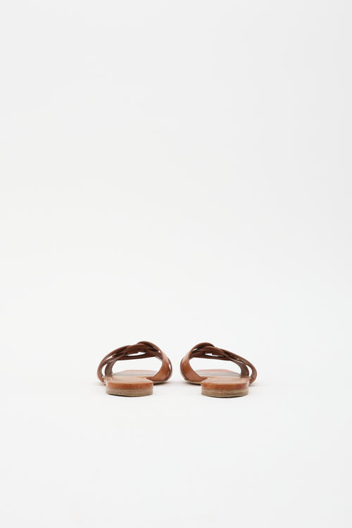 Saint Laurent Leather Tribute Sandal