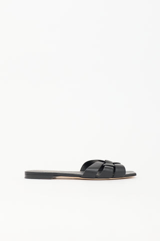 Saint Laurent Leather Tribute Slide