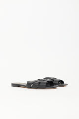 Saint Laurent Leather Tribute Slide