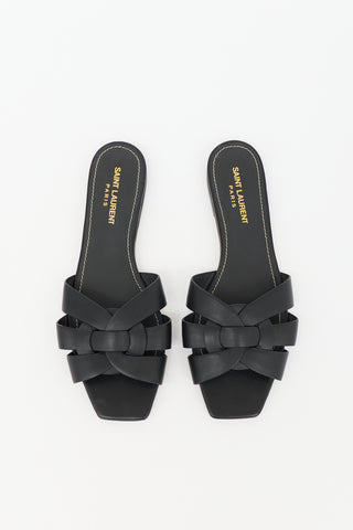 Saint Laurent Leather Tribute Slide