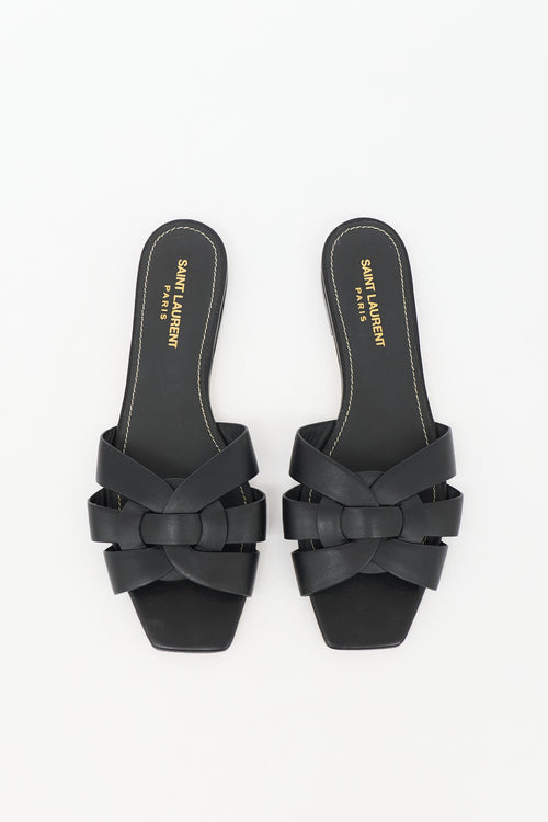 Saint Laurent Leather Tribute Slide