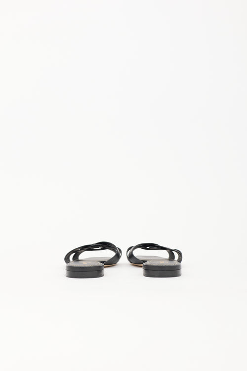 Saint Laurent Leather Tribute Slide