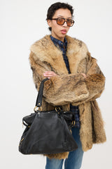 Saint Laurent Leather Two Way Muse Shoulder Bag